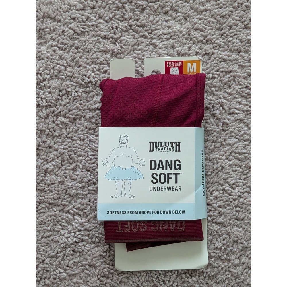 NWT Duluth Trading Company Dang Soft Extra Long Boxer Briefs Mens Medium 32803